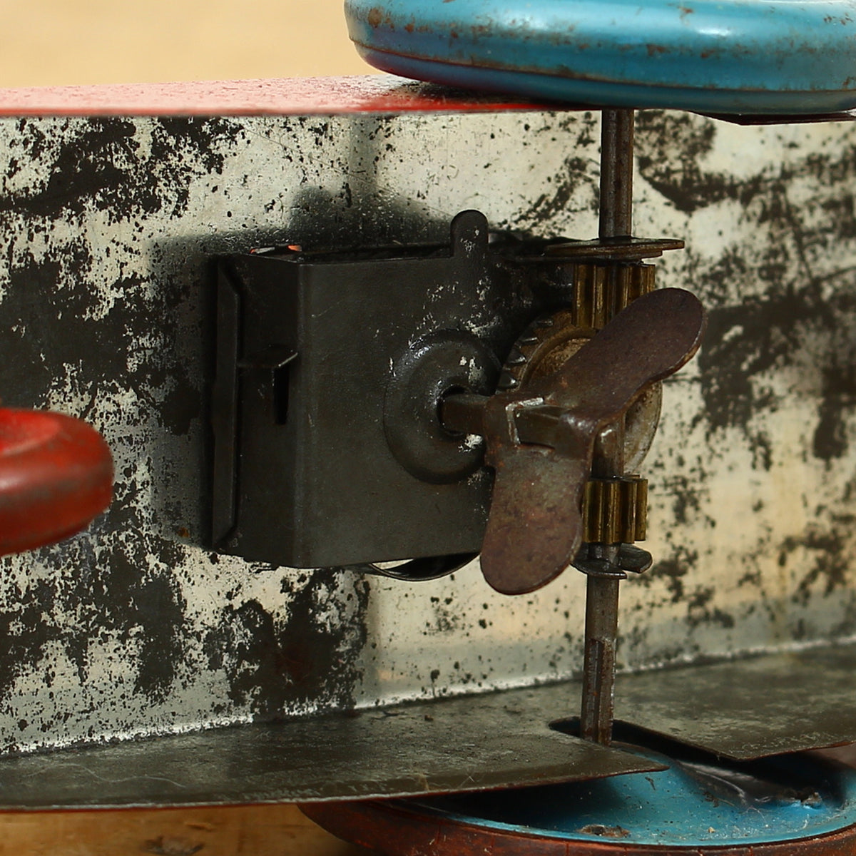 Toys & Juvenalia - a novelty tinplate and fixed clockwork mechanical toy, of a clown riding a Donkey