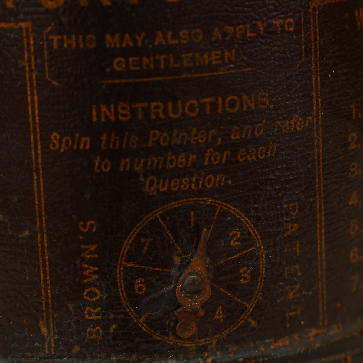 Treen, Mysticism, Palmistry and the Occult - an unusual circular black lacquered string box