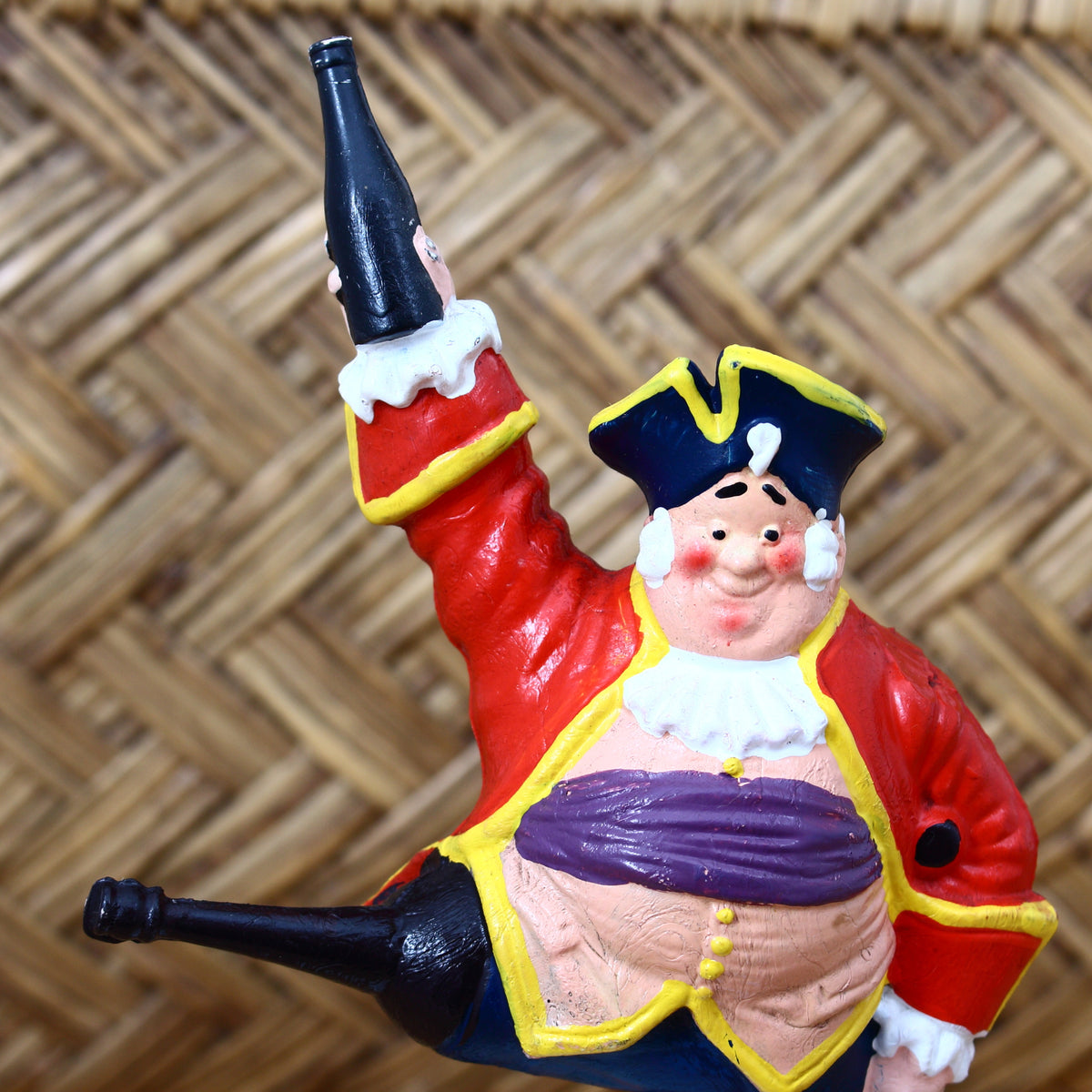 Advertising, Breweriana - a Trumans 'rubberoid' type point of sale advertising figure, depicting a jumping pirate or sailor with a peg leg holding a bottle, 18.6cm high