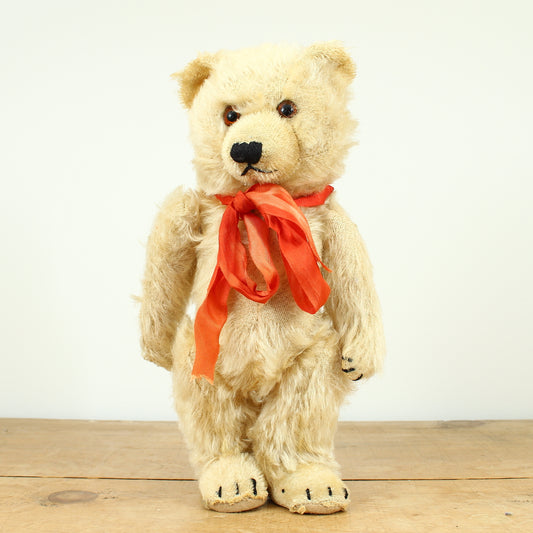 Toys & Juvenalia - a 1950's Chiltern Ting-A-Ling jointed golden mohair teddy bear, affectionately named Brian