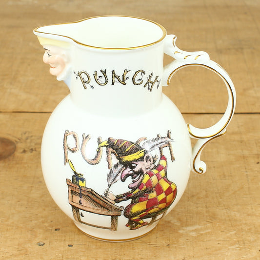 A Coalport Punch Publications porcelain jug, transfer printed decoration with an illustration of Mr.Punch
