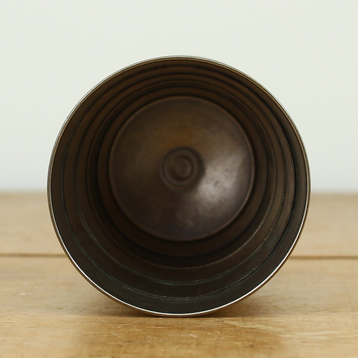 Cycling Interest - a silver coloured metal collapsible travel cup, embossed lid, 'Cyclist's Cup'