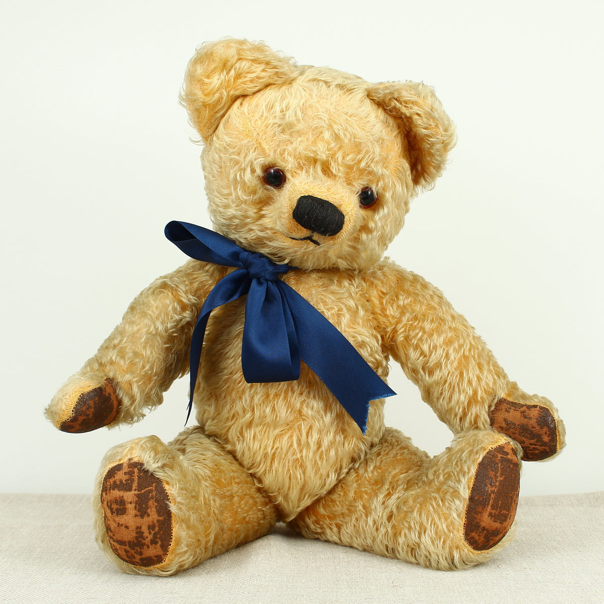 Toys & Juvenalia - a large Chad Valley jointed golden mohair teddy bear, affectionately named Hugo