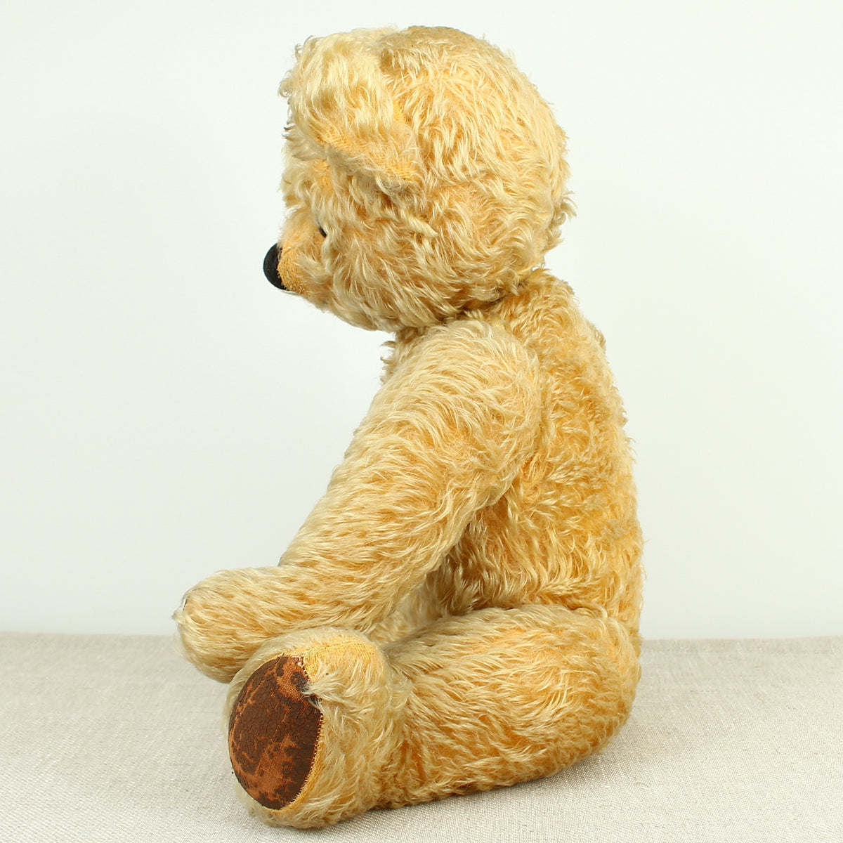 Toys & Juvenalia - a large Chad Valley jointed golden mohair teddy bear, affectionately named Hugo