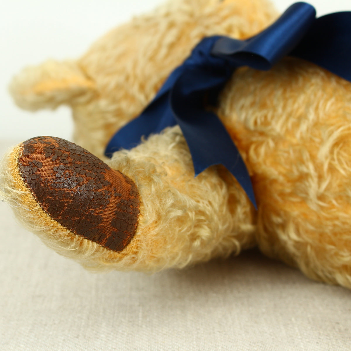Toys & Juvenalia - a large Chad Valley jointed golden mohair teddy bear, affectionately named Hugo
