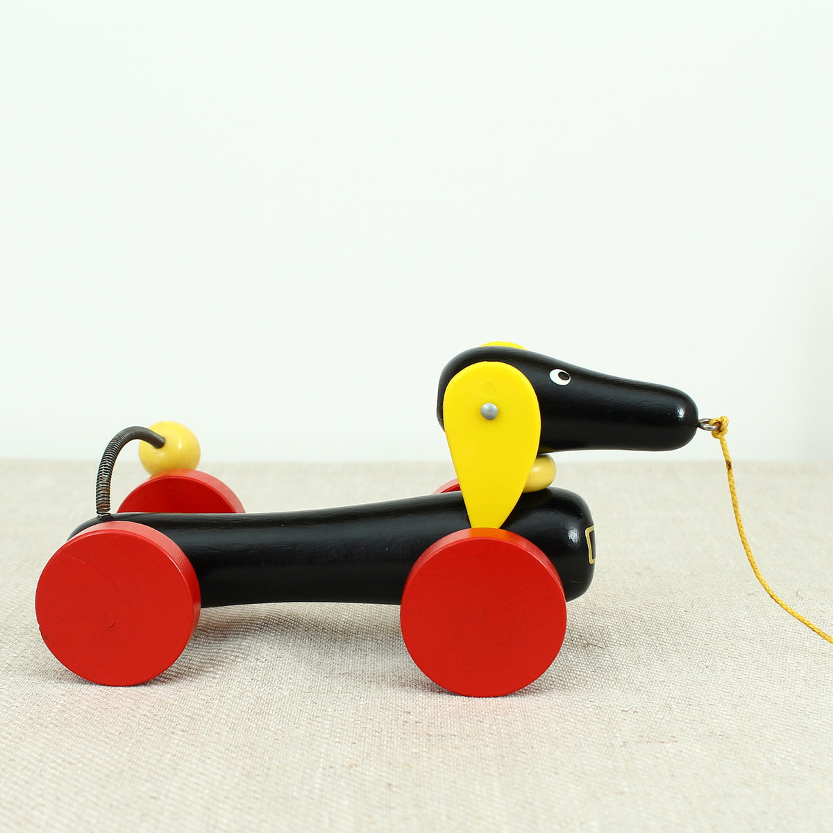 Toys & Juvenalia - a Brio (Sweden) novelty Dachsie (Dachsund/Sausage Dog) wooden pull-along toy, No.31120, boxed