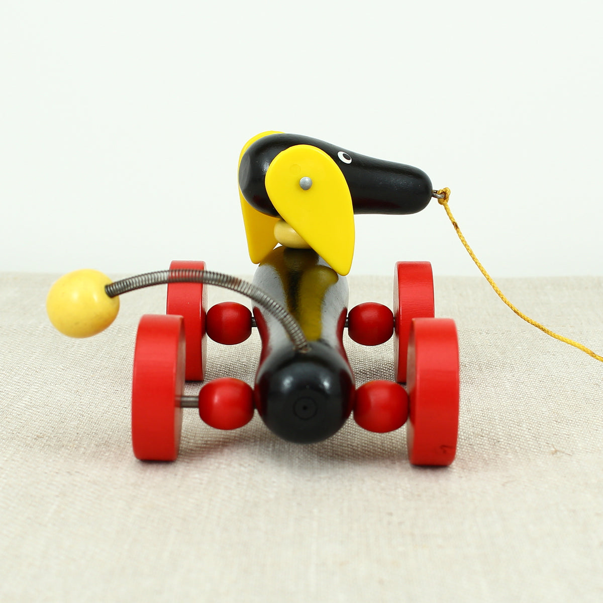 Toys & Juvenalia - a Brio (Sweden) novelty Dachsie (Dachsund/Sausage Dog) wooden pull-along toy, No.31120, boxed