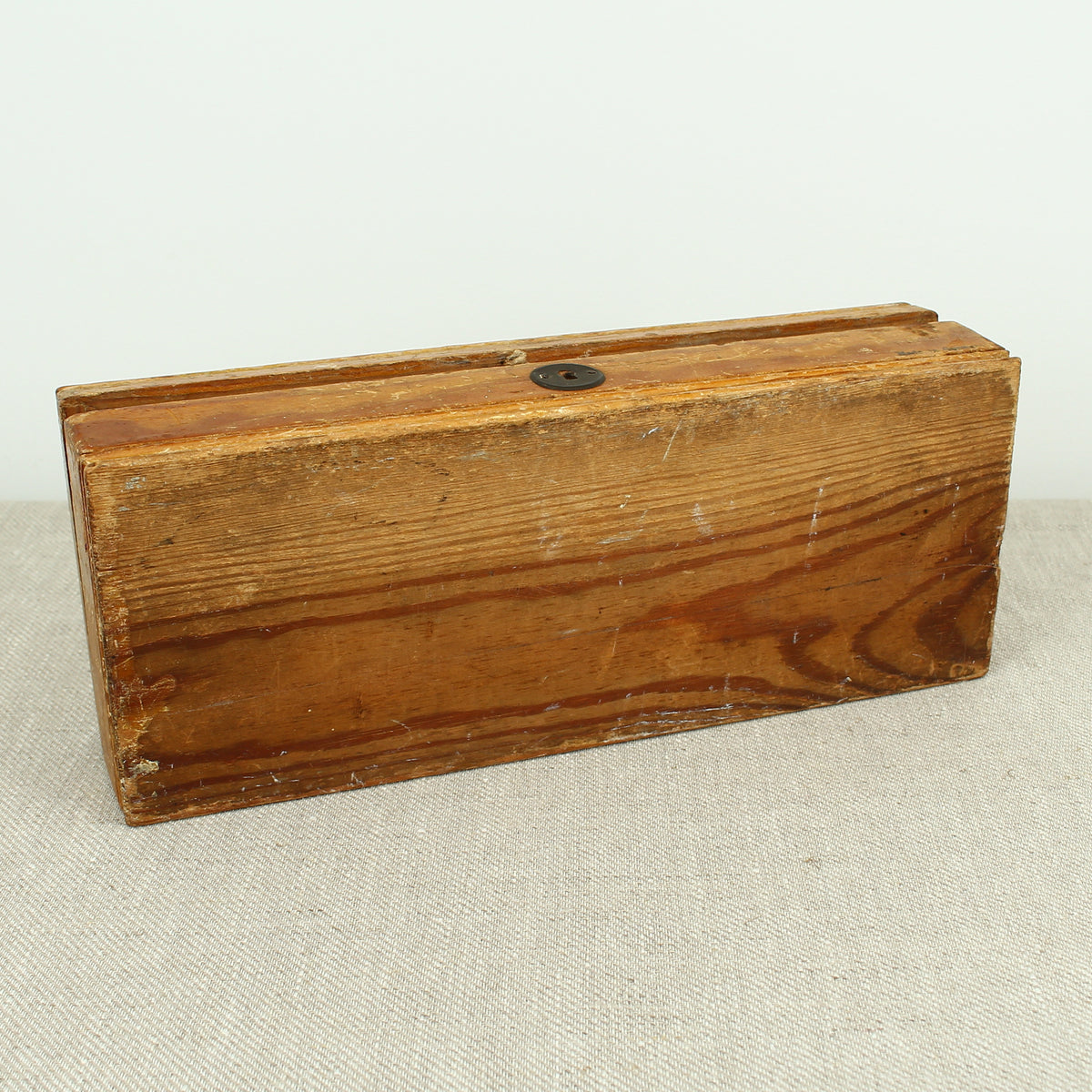 Treen, Architectural Interest - a 'Mauchline' style rectangular shaped box, of simple construction, the lid transfer printed with a view of the entrance to the Brighton aquarium