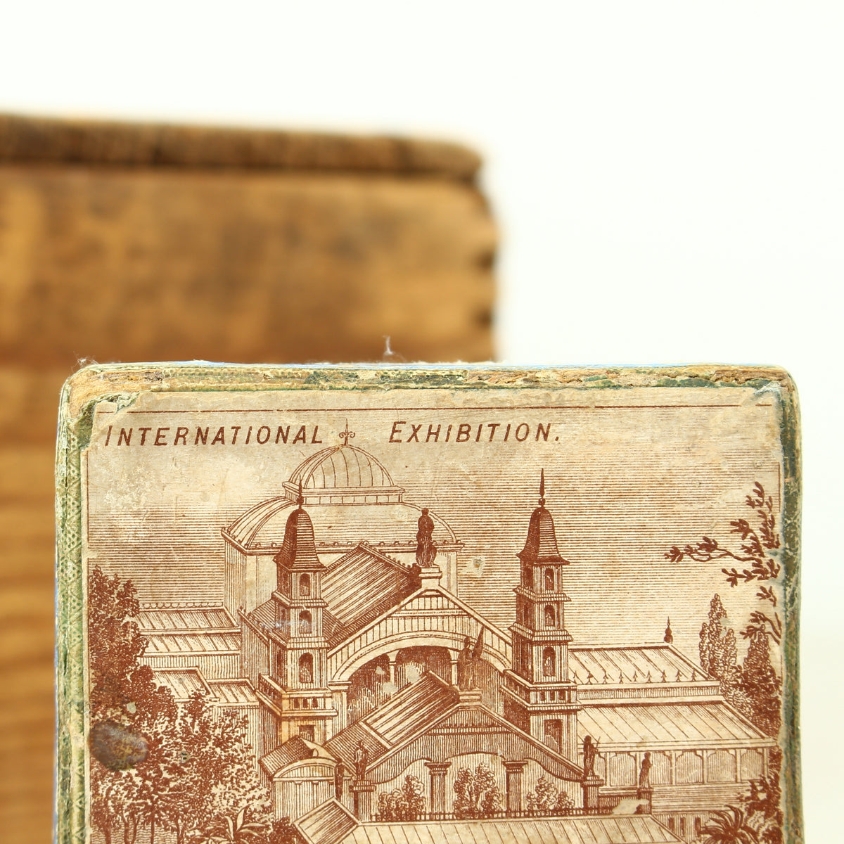 Antique Packaging & British History - a Victorian square shaped pictorial souvenir cardboard box