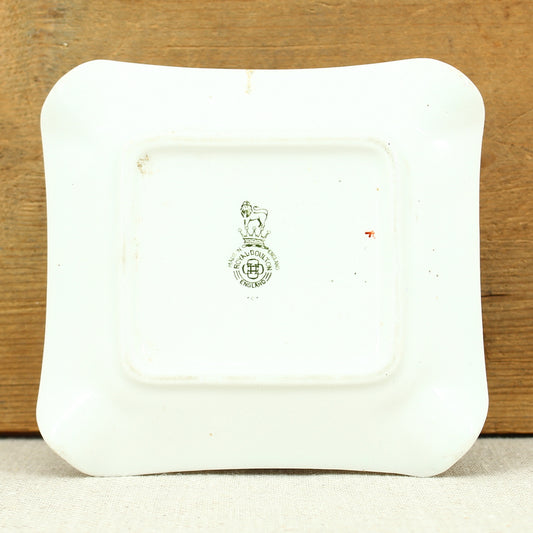 Advertising, Tobacciana - a Royal Doulton shaped rectangular transfer printed cigarette dish, Craven 'A'