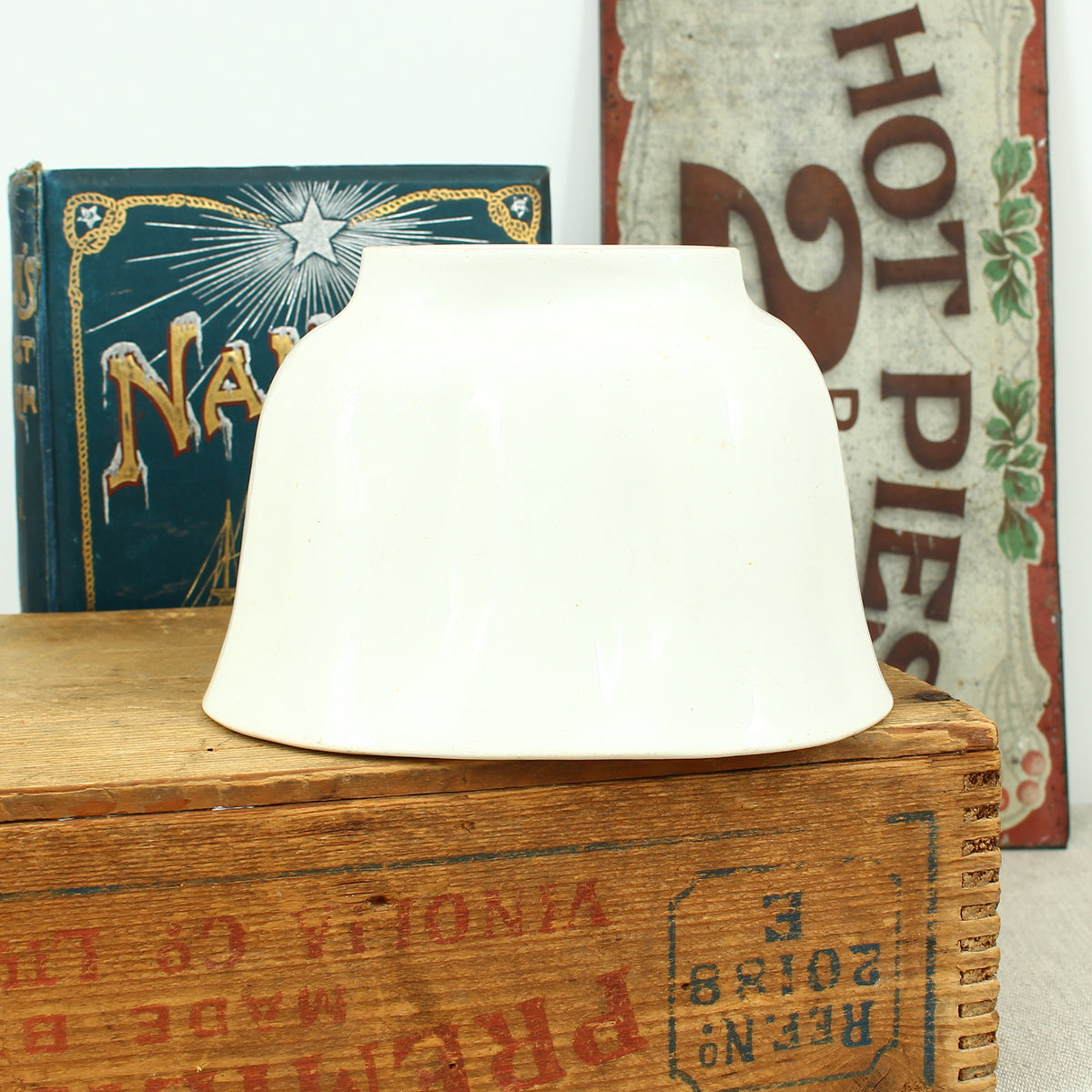 Kitchenalia - a late 19th century Copeland white ironstone jelly mould or savory fish mould