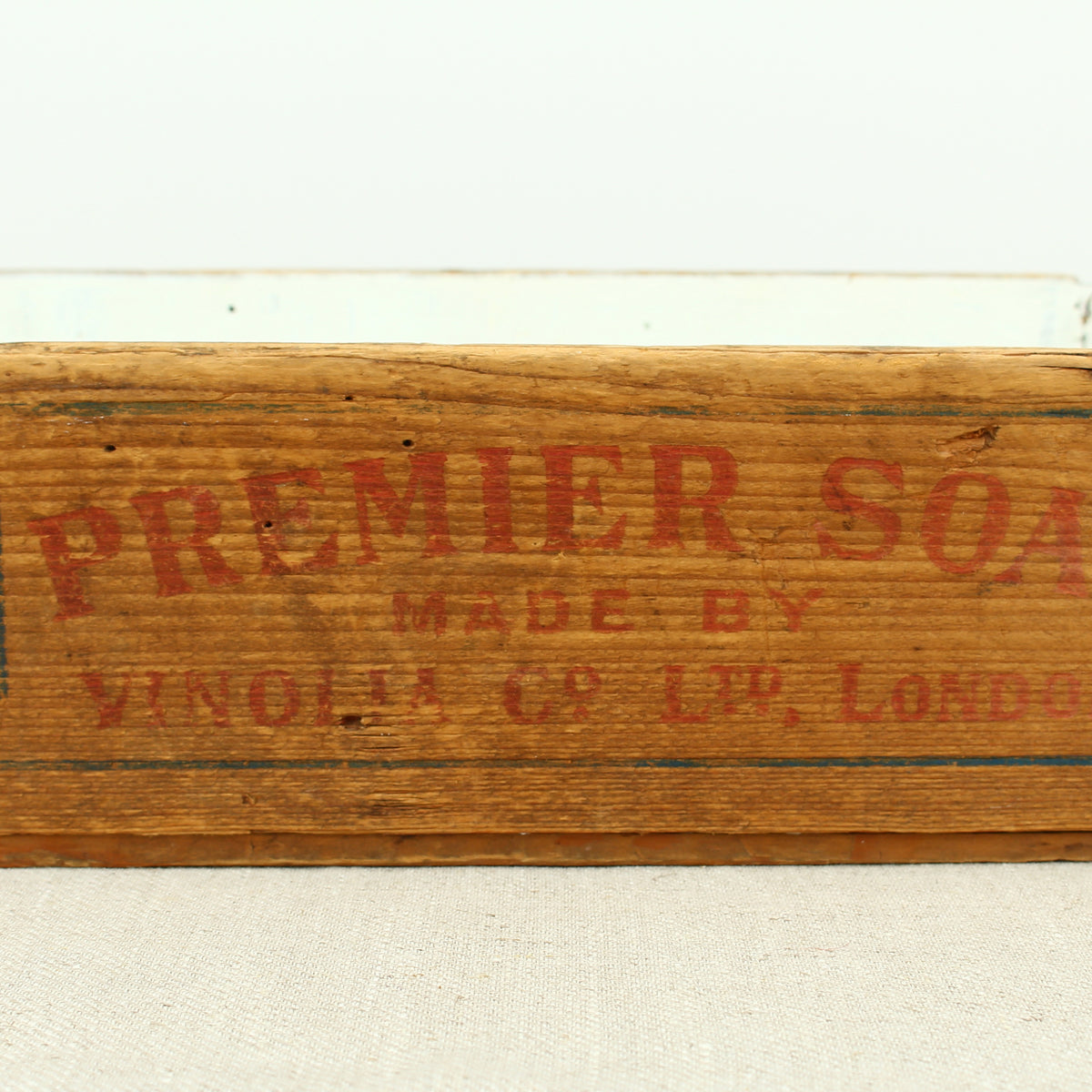 Advertising - a vintage rectangular shaped advertising crate, manufactured for Vinolia Co. Ltd., London