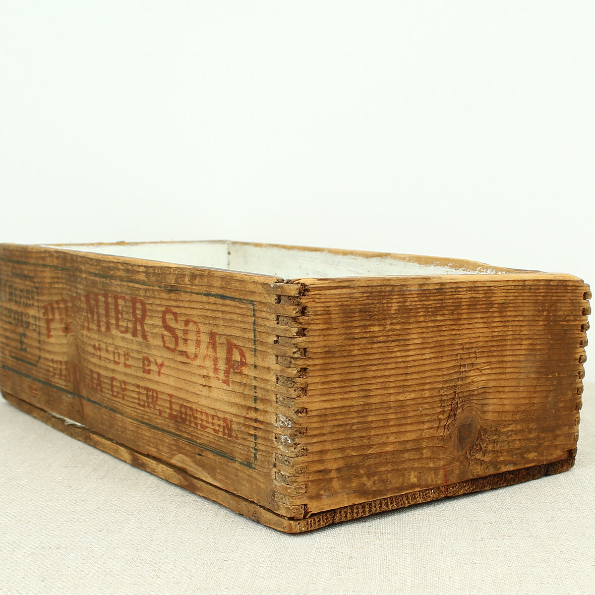 Advertising - a vintage rectangular shaped advertising crate, manufactured for Vinolia Co. Ltd., London