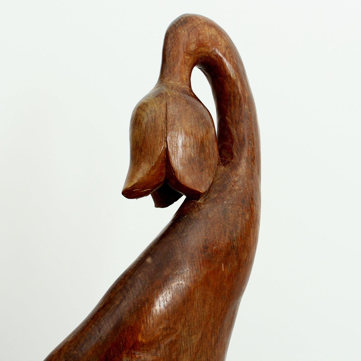 Turnley Hoskins (Master Carver, Cornwall, England. Devon and Cornwall branch of the British Woodcarver's Association), Eden Oak Germination, wooden sculpture, adzed textural surface, abstract form, labels to base, 81cm high overall