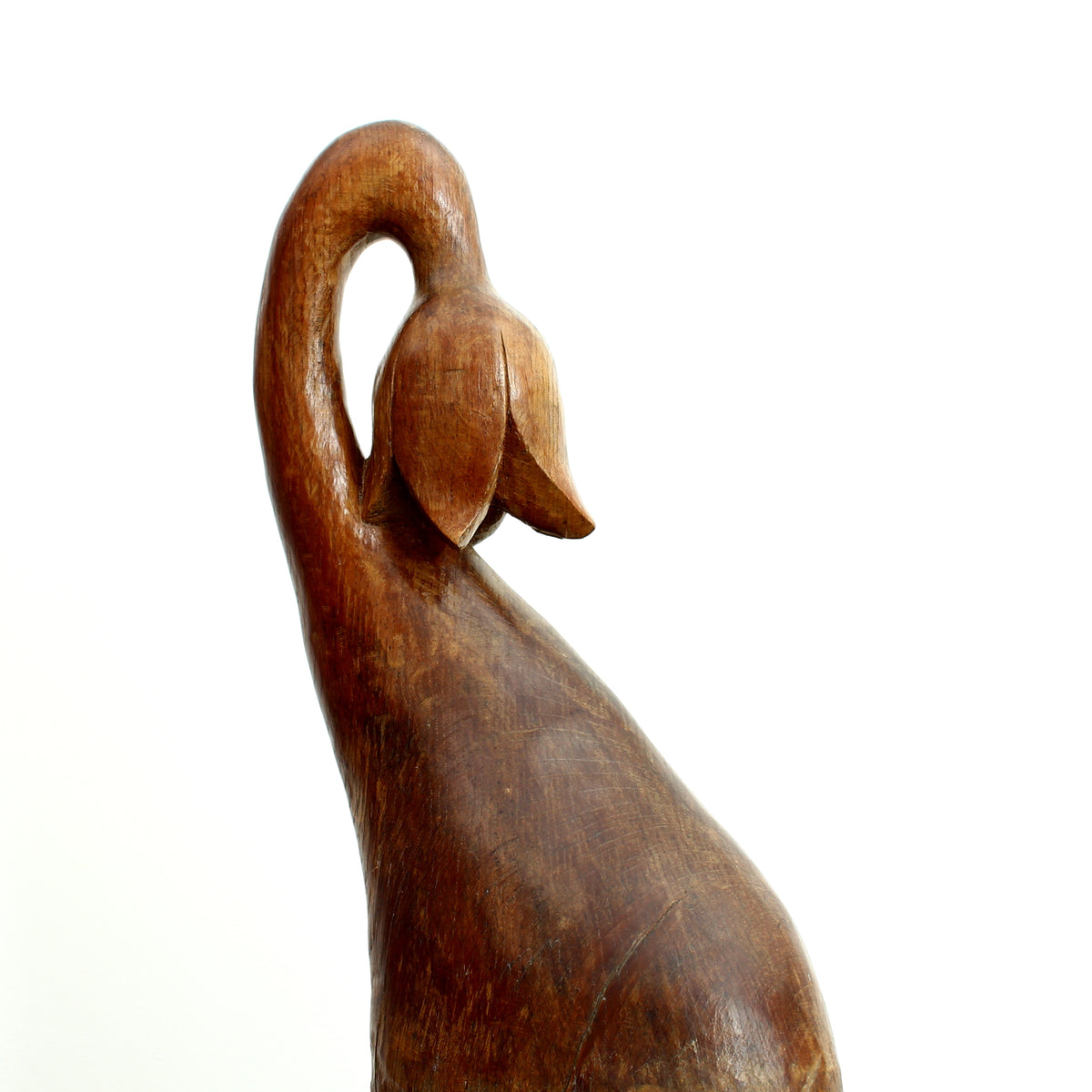 Turnley Hoskins (Master Carver, Cornwall, England. Devon and Cornwall branch of the British Woodcarver's Association), Eden Oak Germination, wooden sculpture, adzed textural surface, abstract form, labels to base, 81cm high overall