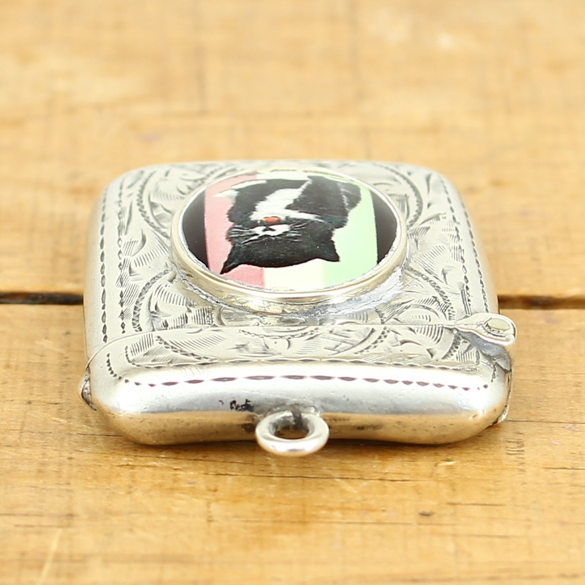 Social History, Suffragette Interest - an Edwardian silver rounded rectangular vesta case