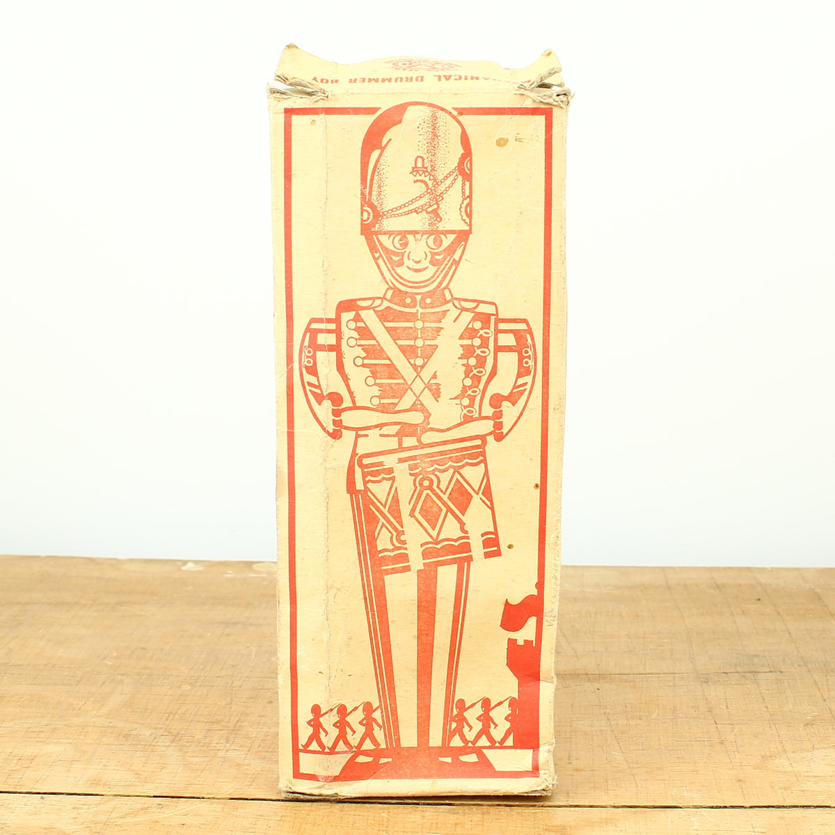 Toys & Juvenalia - a 1940's Louis Marx & Co. Ltd., Swansea, tinplate and clockwork mechanical drummer boy toy, boxed