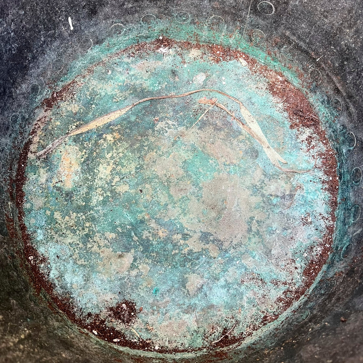 A late 19th century/early 20th century riveted copper boiler or country house fuel bin