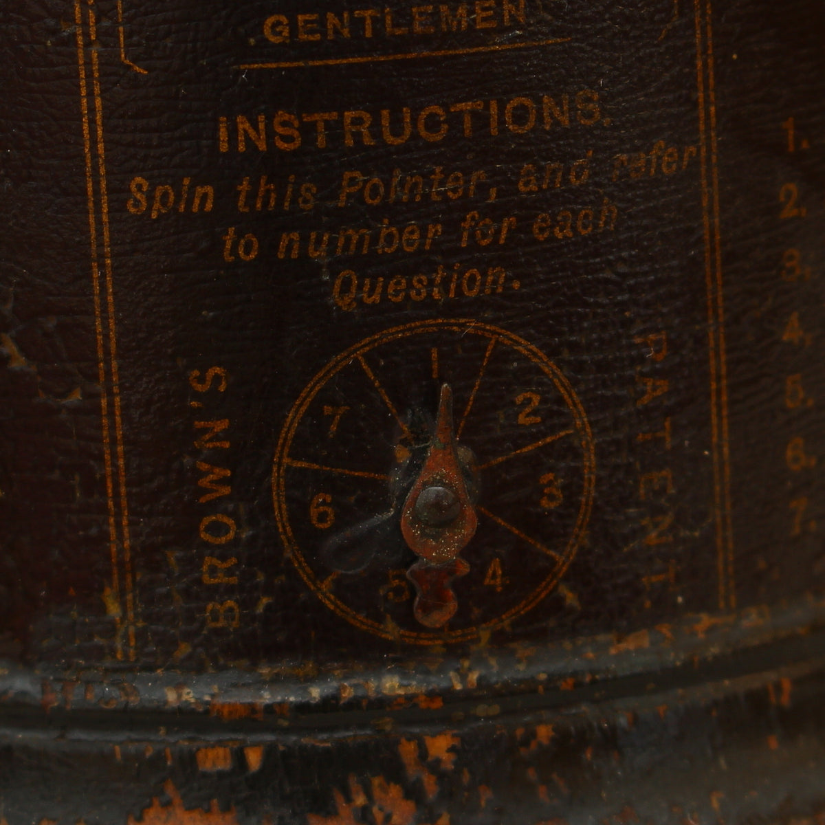 Treen, Mysticism, Palmistry and the Occult - an unusual circular black lacquered string box