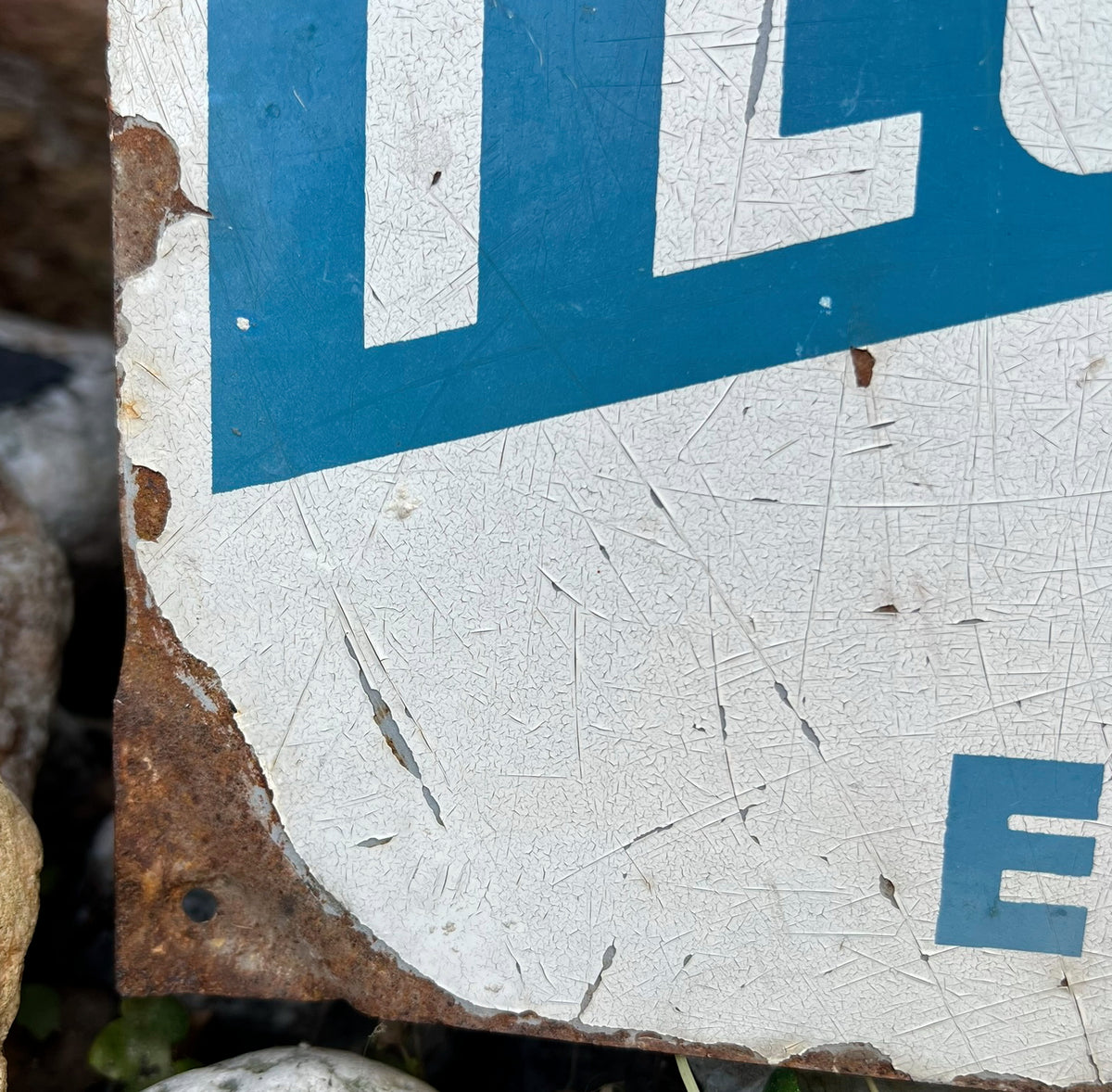 Advertising & Veterinary Interest - a vintage French rectangular lithographed metal advertising wall sign, Techni-Ferm (branded animal feed)