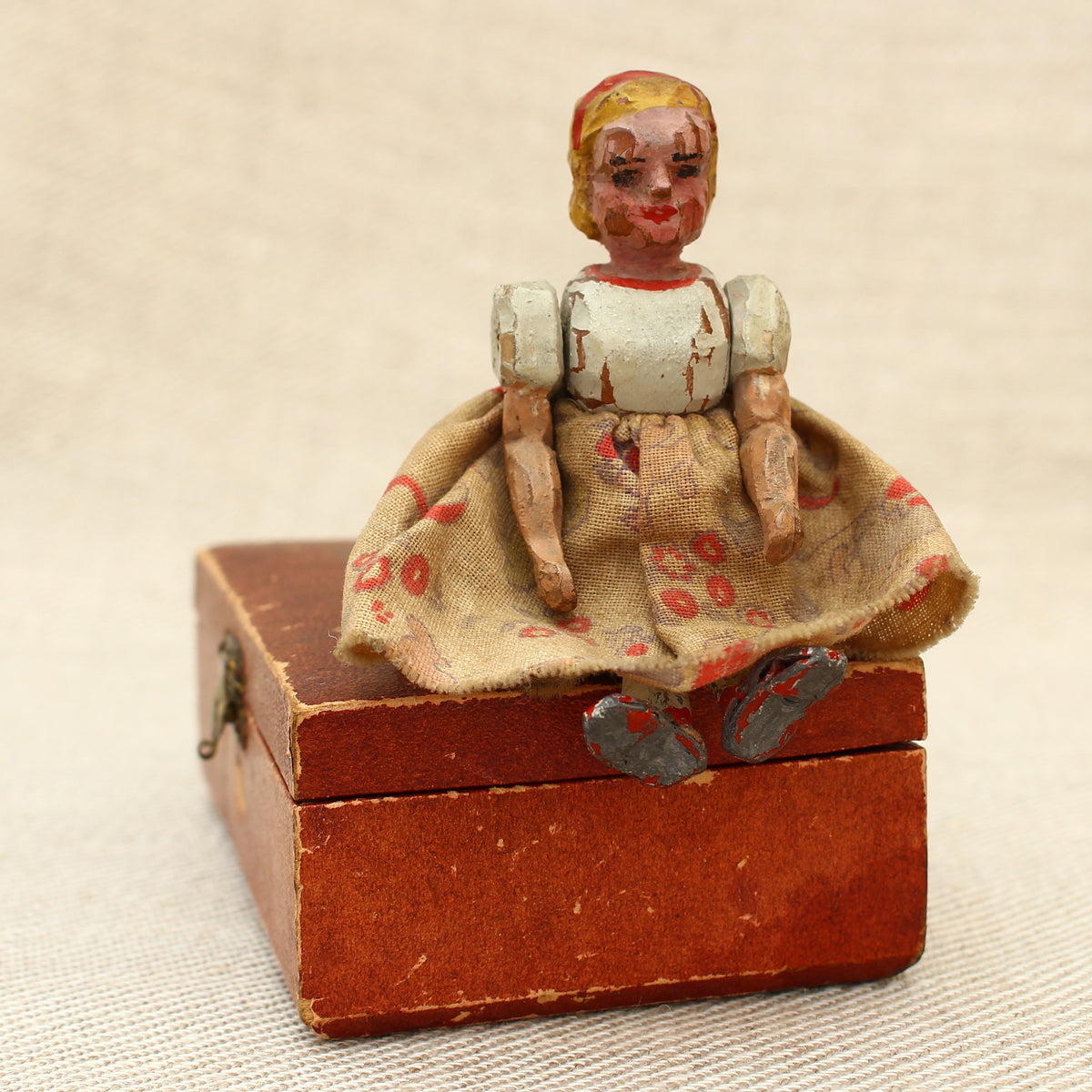 Inspired by the Charles Lutwidge Dodgson (Lewis Carroll) works of Alice's Adventures in Wonderland and Through the Looking-Glass - an Edwardian Folk Art doll based on the titular character Alice