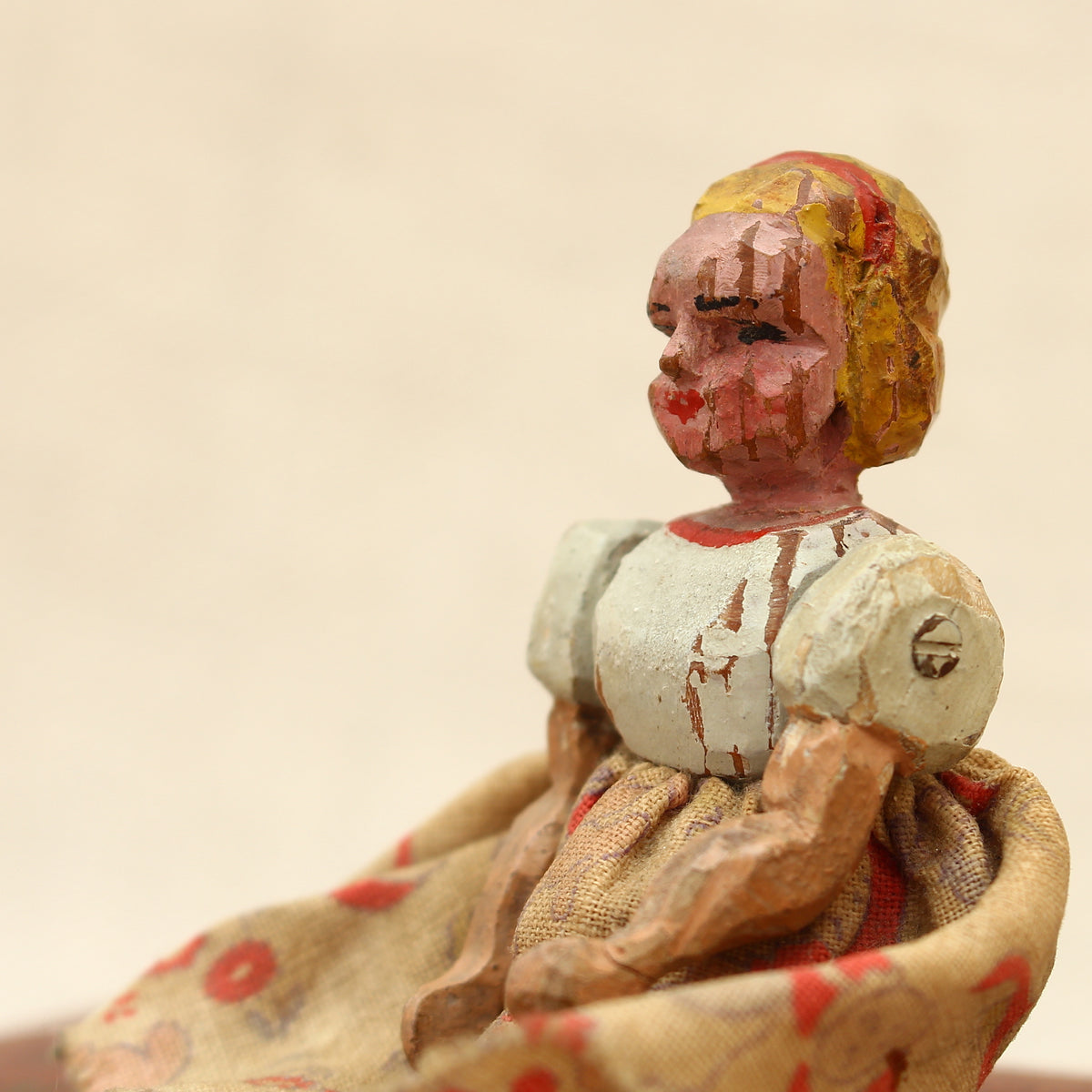 Inspired by the Charles Lutwidge Dodgson (Lewis Carroll) works of Alice's Adventures in Wonderland and Through the Looking-Glass - an Edwardian Folk Art doll based on the titular character Alice